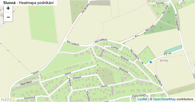 Slunná - mapa podnikání