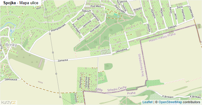 Spojka - mapa ulice