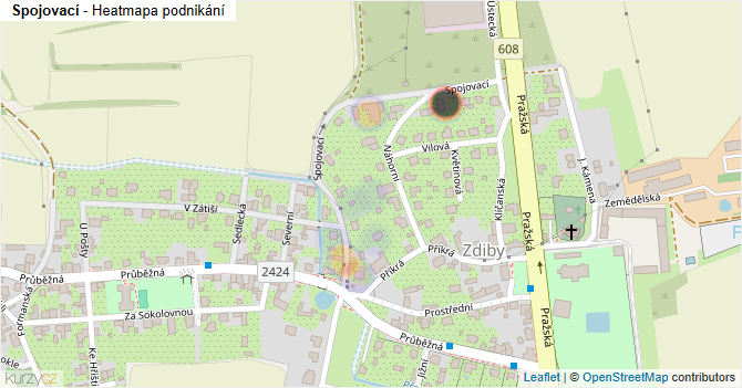 Spojovací - mapa podnikání