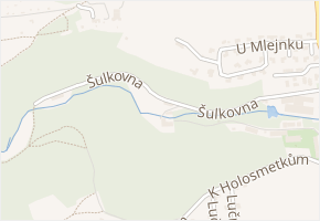 Šulkovna v obci Zdiby - mapa ulice