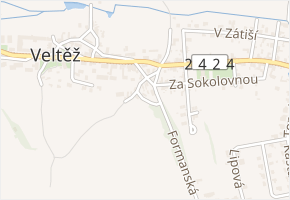 U Rokle v obci Zdiby - mapa ulice