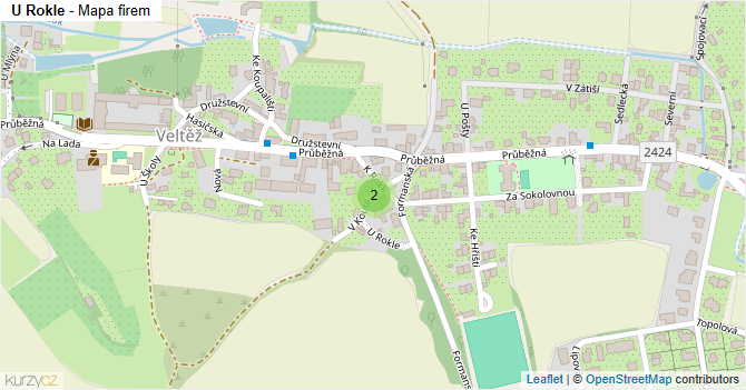 U Rokle - mapa firem