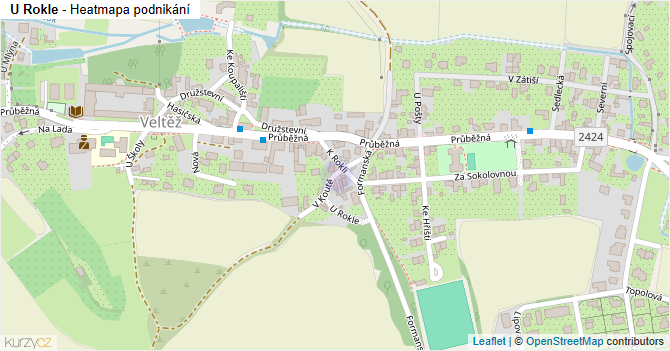 U Rokle - mapa podnikání