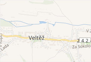 U Studánky v obci Zdiby - mapa ulice