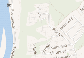 Úzká v obci Zdiby - mapa ulice