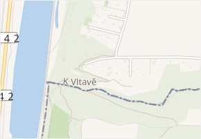 Ve Stráni v obci Zdiby - mapa ulice