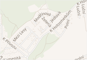 Vilapark v obci Zdiby - mapa ulice