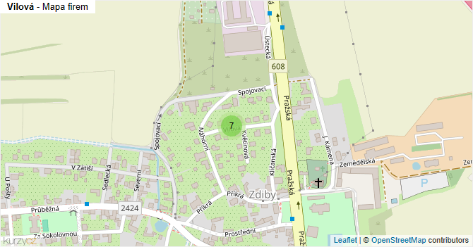 Vilová - mapa firem