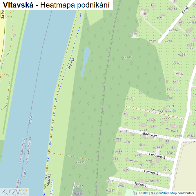 Mapa Vltavská - Firmy v ulici.