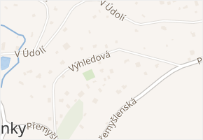 Výhledová v obci Zdiby - mapa ulice