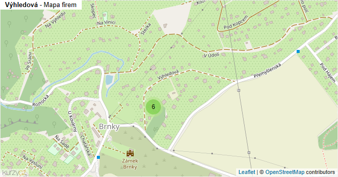 Výhledová - mapa firem