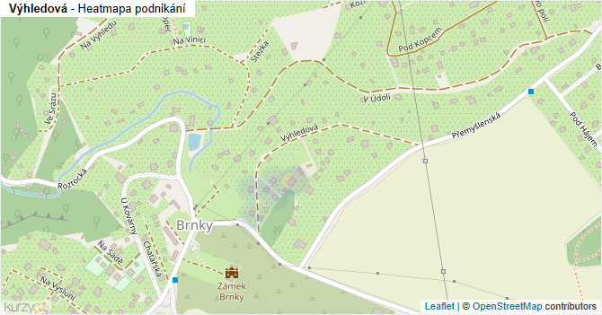 Výhledová - mapa podnikání