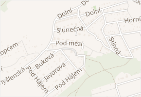 Zapadlá v obci Zdiby - mapa ulice