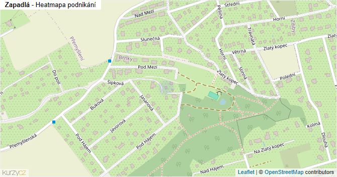 Zapadlá - mapa podnikání