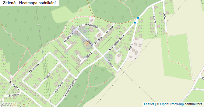 Zelená - mapa podnikání