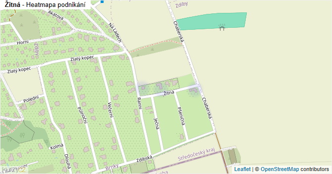 Žitná - mapa podnikání