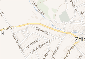 Dělnická v obci Zdice - mapa ulice