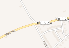 Na Hroudě v obci Zdice - mapa ulice