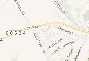 Nad Cihelnou v obci Zdice - mapa ulice