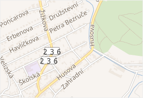 Svatopluka Čecha v obci Zdice - mapa ulice