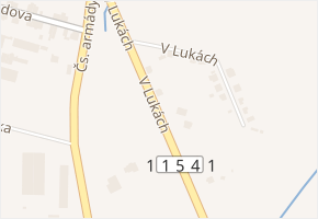 V Lukách v obci Zdice - mapa ulice