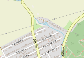 Za Brankami v obci Zdice - mapa ulice