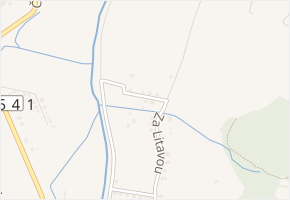 Za Litavou v obci Zdice - mapa ulice