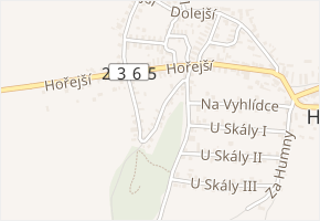 Za Skálou v obci Zdice - mapa ulice