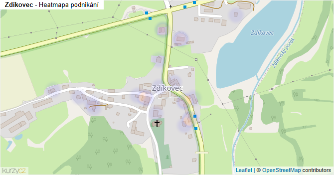 Zdíkovec - mapa podnikání