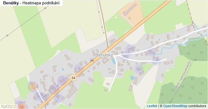 Benátky - mapa podnikání