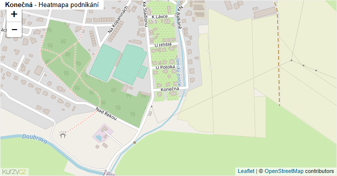 Konečná - mapa podnikání