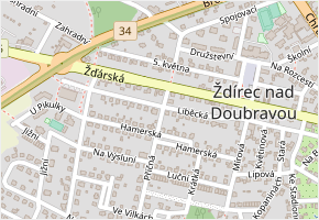 Liběcká v obci Ždírec nad Doubravou - mapa ulice