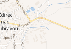 U pošty v obci Ždírec nad Doubravou - mapa ulice
