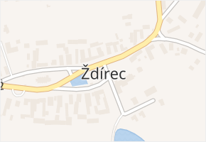 Ždírec v obci Ždírec - mapa části obce