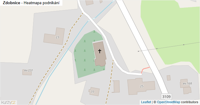 Zdobnice - mapa podnikání