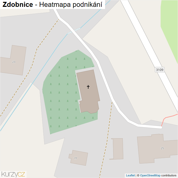 Mapa Zdobnice - Firmy v obci.