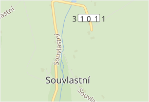 Souvlastní v obci Zdobnice - mapa ulice