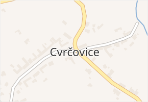 Cvrčovice v obci Zdounky - mapa části obce