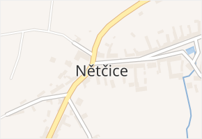 Nětčice v obci Zdounky - mapa části obce