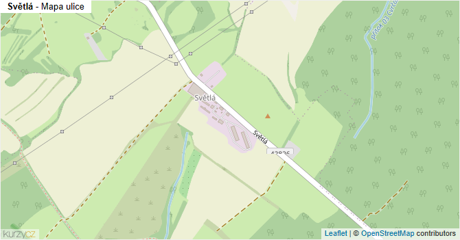 Světlá - mapa ulice
