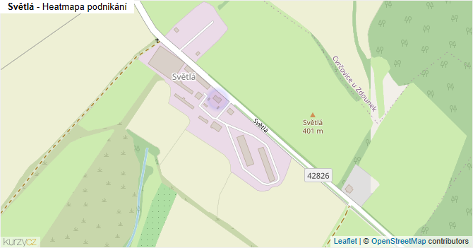 Světlá - mapa podnikání