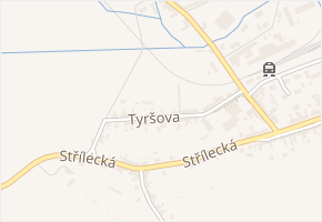 Tyršova v obci Zdounky - mapa ulice