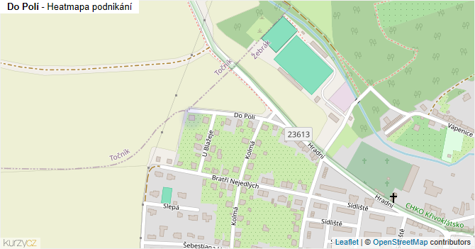 Do Polí - mapa podnikání