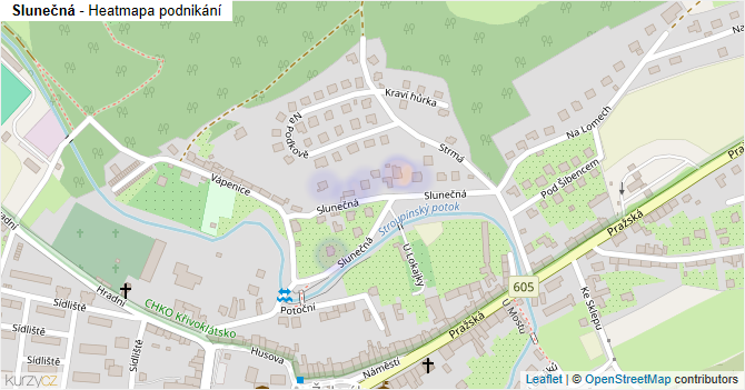 Slunečná - mapa podnikání