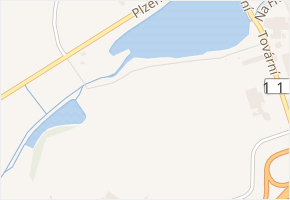 Souběžná v obci Žebrák - mapa ulice