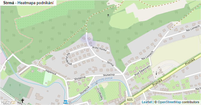 Strmá - mapa podnikání