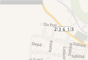 U Blažeje v obci Žebrák - mapa ulice