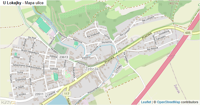 U Lokajky - mapa ulice