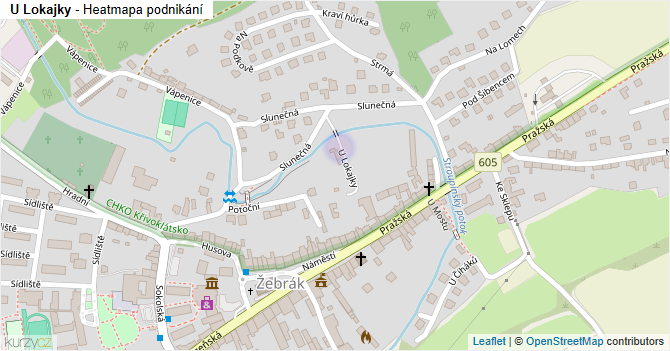 U Lokajky - mapa podnikání