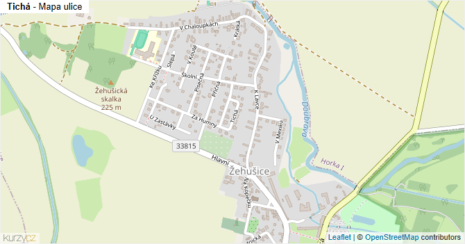 Tichá - mapa ulice